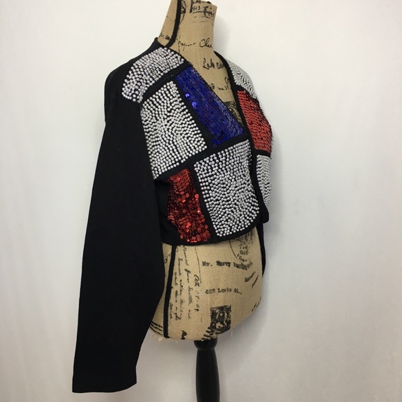 Joy Jou vintage embellished cropped blazer - Picture 2 of 8
